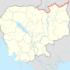 Confine tra la Cambogia e il Laos