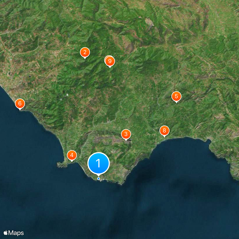 Marina di Camerota Mappa