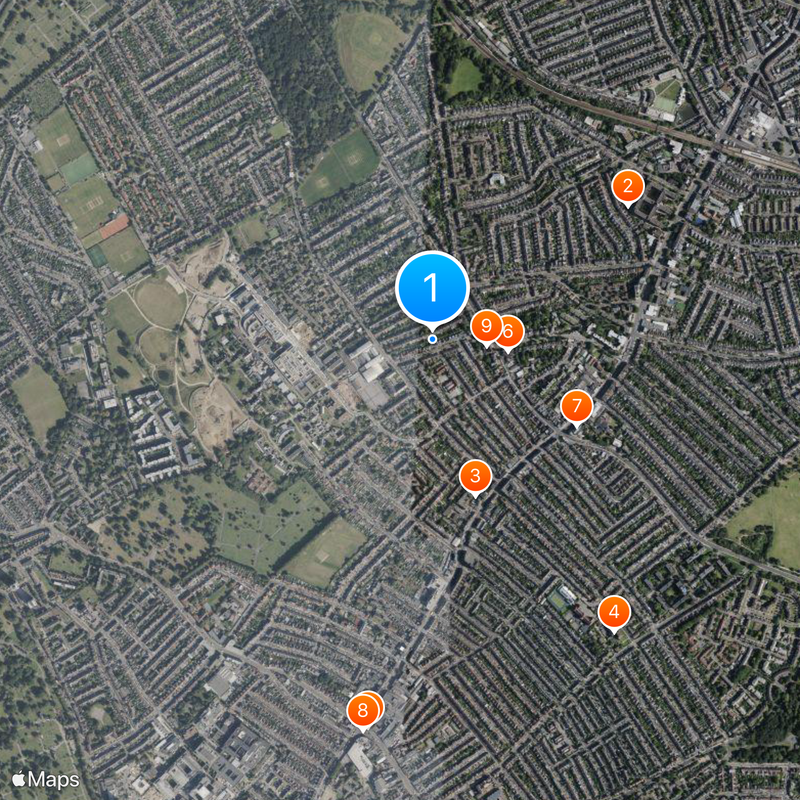Tooting Map