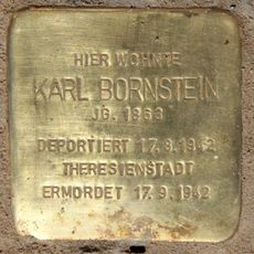 Stolperstein dedicated to Karl Bornstein