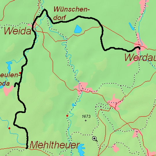 Physical entity of Werdau–Mehltheuer railway