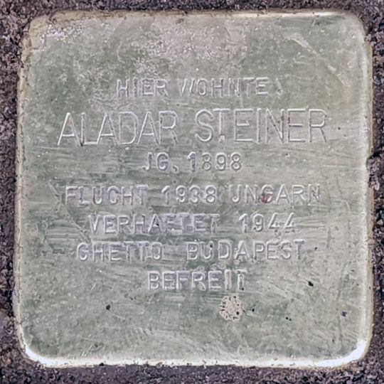Stolperstein für Aladar Steiner