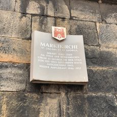 Marktkirche memorial plaque