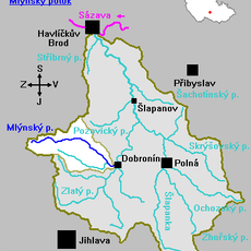 Mlýnský potok (Zlatý potok tributary)