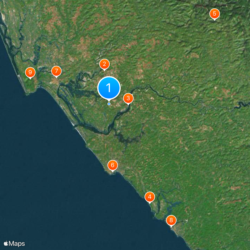 Kannur University Map