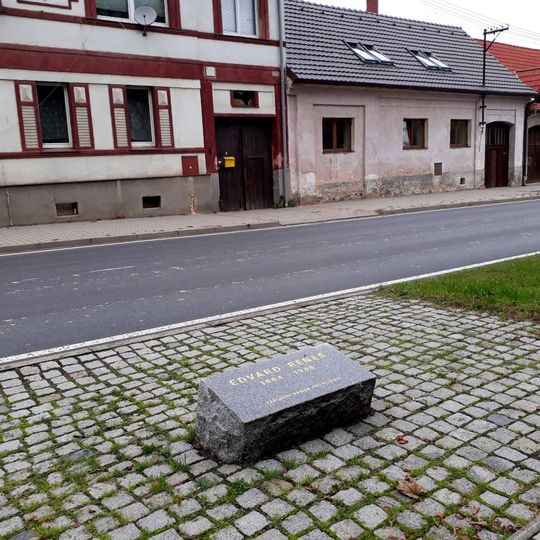 Základní kámen pro pomník Edvarda Beneše v Kožlanech