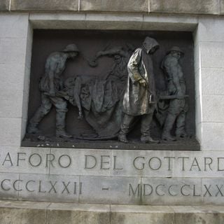 Denkmal für die Opfer des Gotthardtunnelbaus von Vincenzo Vela