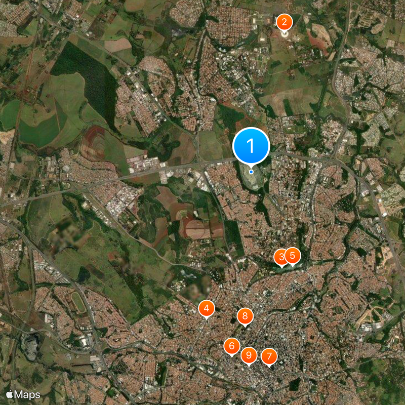 Parque Dom Pedro Shopping Map