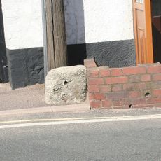 Milestone, Church Street, Sidford Village, by Milestone Cottage, E of cul de sac