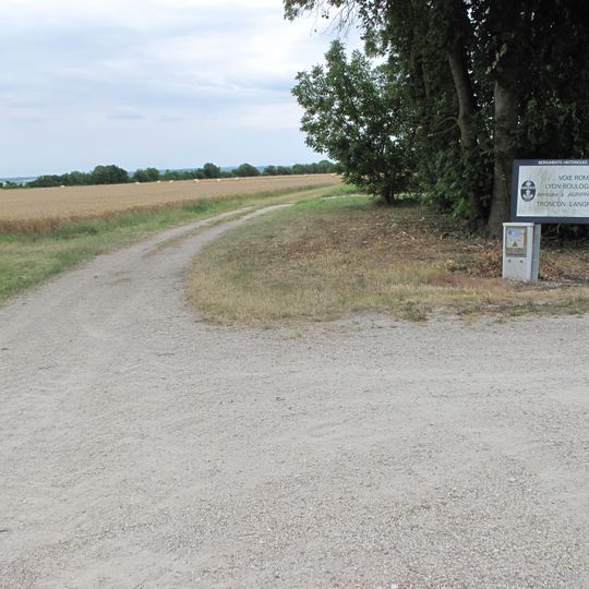 Sections of Roman roads from Langres to Remps and from Troyes to Naix