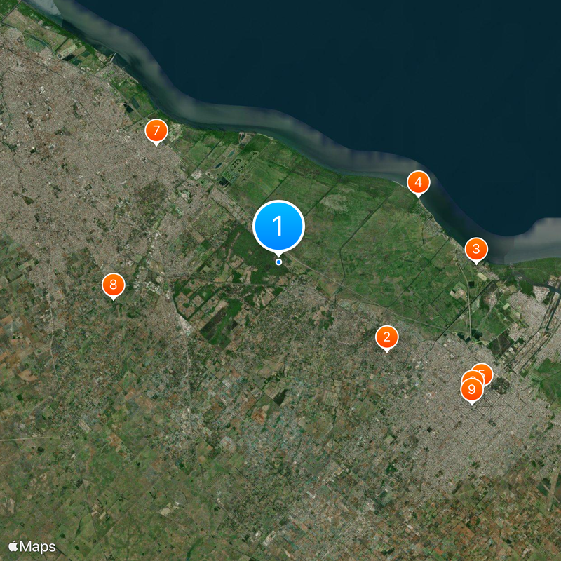 Parque Provincial Pereyra Iraola Map