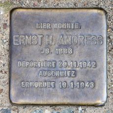 Stolperstein dedicated to Ernst H. Angress