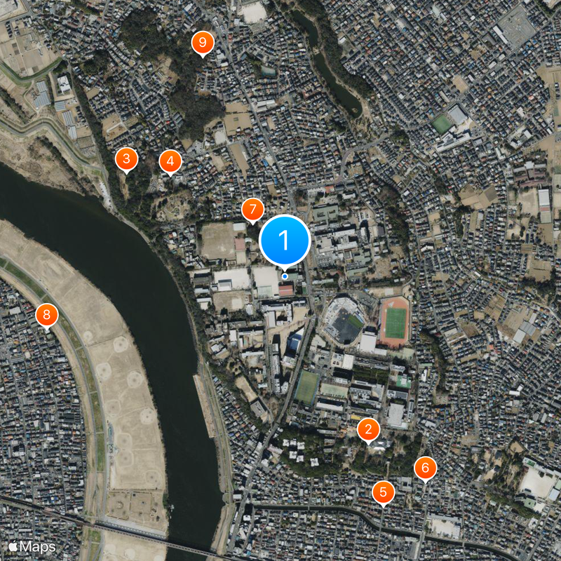 Chiba Prefectural Konodai Senior High School Map