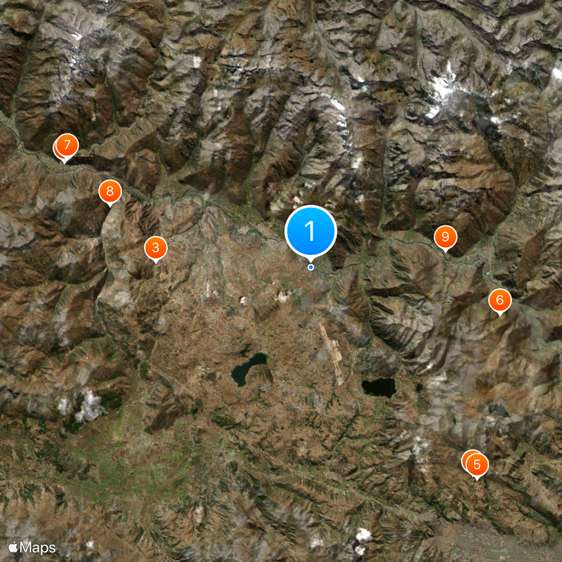Sacred Valley Map