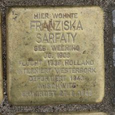 Stolperstein für Franziska Sarfaty