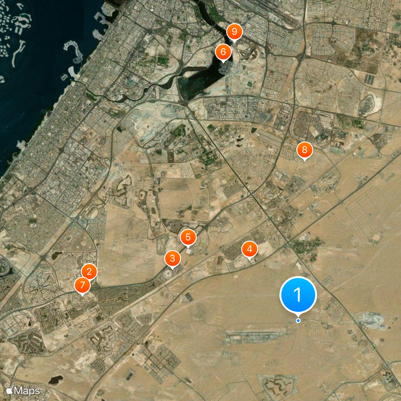 Al Minhad Air Base Map