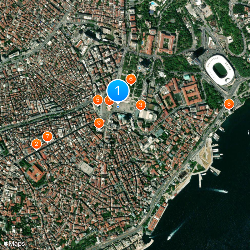 Taksim Square Map