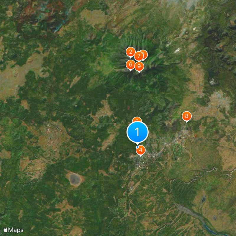 Lowell Observatory Map