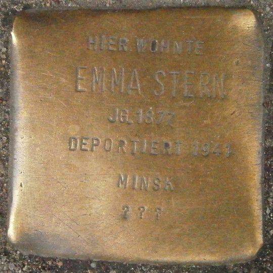 Stolperstein em memória de Emma Stern