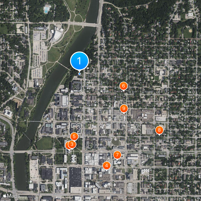Iowa Writers' Workshop Map