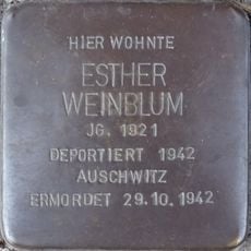Stolperstein dedicated to Esther Weinblum