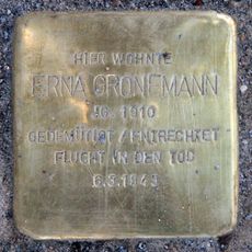 Stolperstein en memoria de Erna Gronemann
