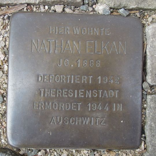 Stolperstein für Nathan Elkan
