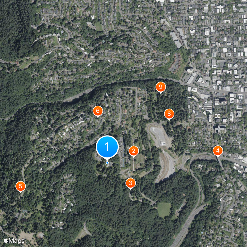 Portland Japanese Garden Map