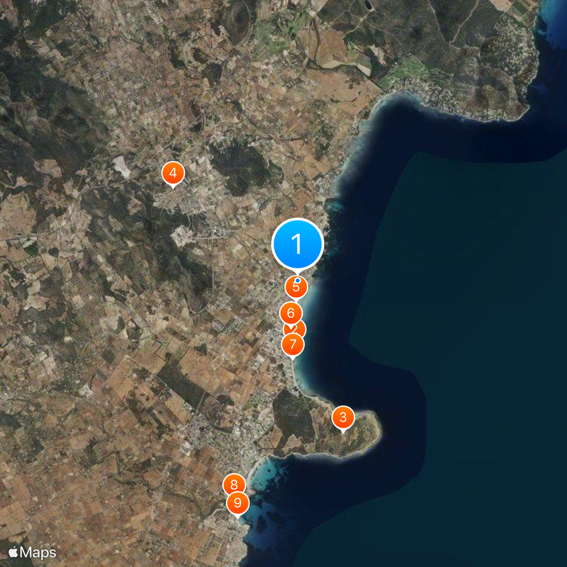 Cala Millor Map