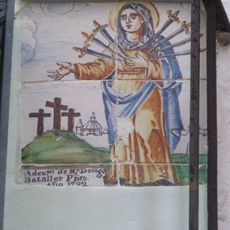 Ceramic panel of Our Lady of the Sorrows