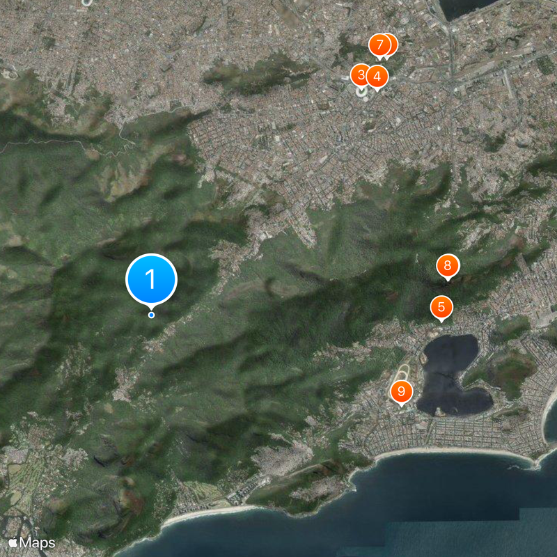 Tijuca National Park Map