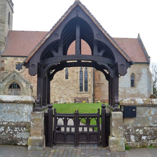 Churchyard Boundary Wall And Lychgate To South Of Church