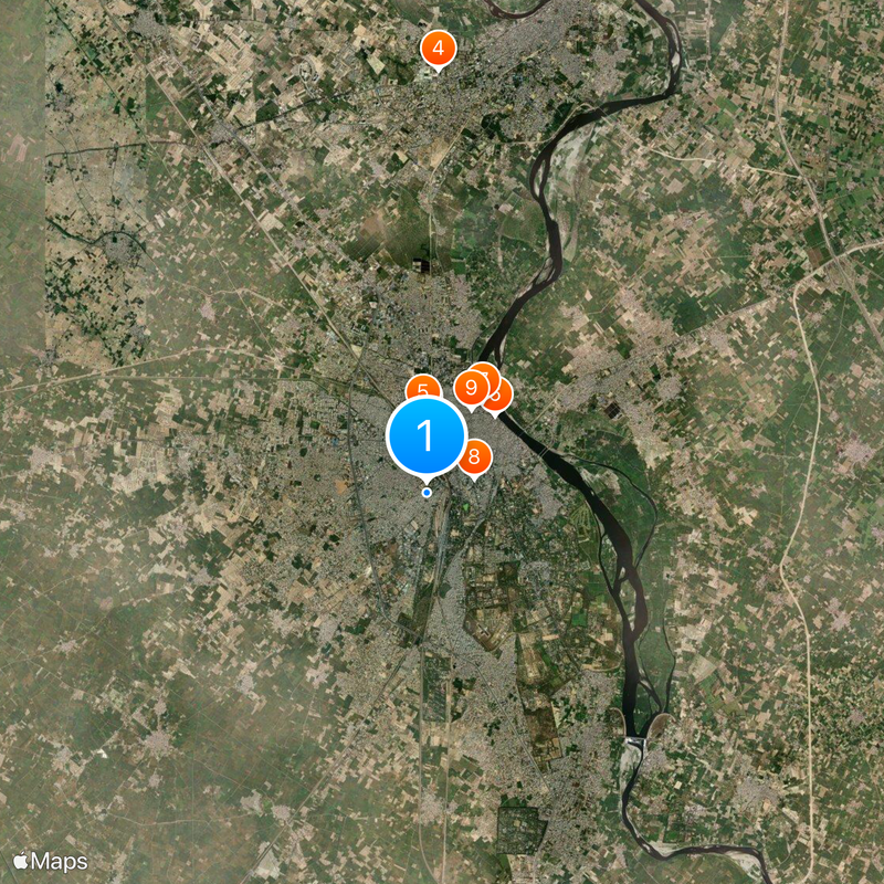 District de Mathura Carte