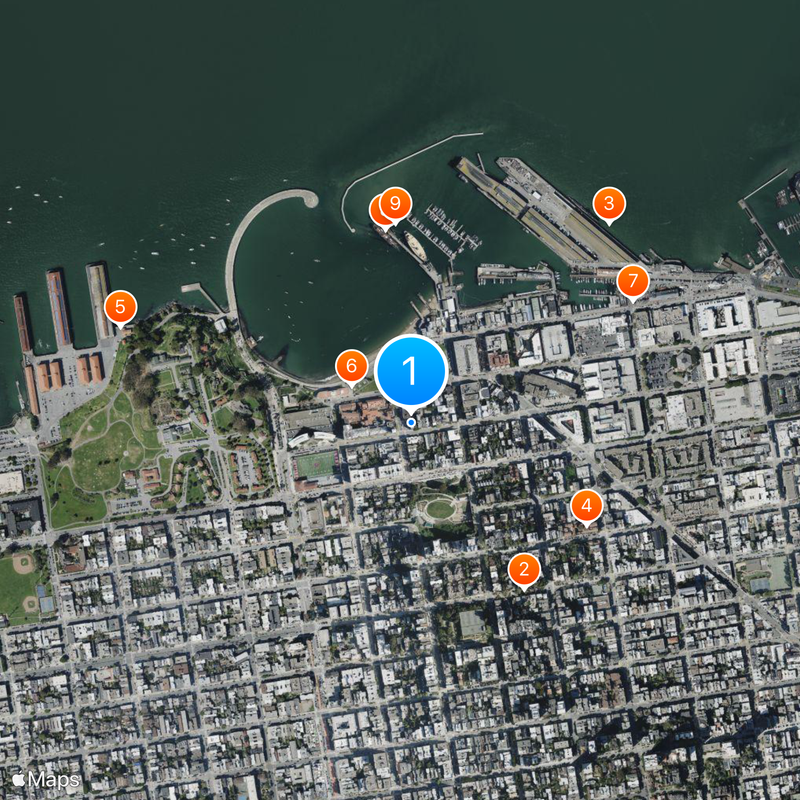 Ghirardelli Square Mappa