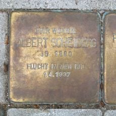 Stolperstein em memória de Albert Scheiberg