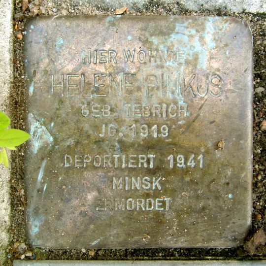 Stolperstein dedicated to Helene Pinkus