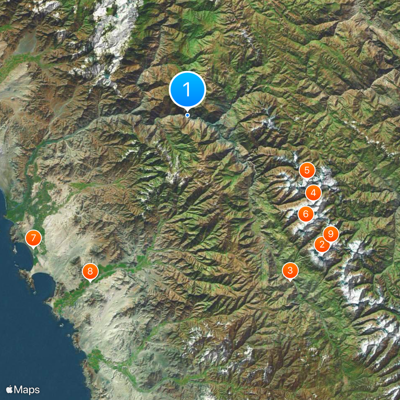 Cañón del Pato Map