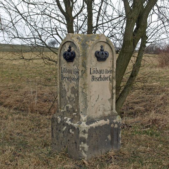 Royal Saxon milestone Kemnitz