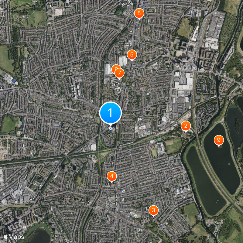 Seven Sisters Map