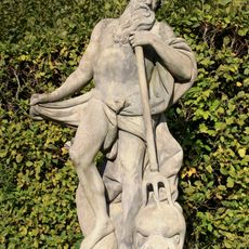 Socha bůh Neptun(Poseidón) v zahradě zámku v Lysé nad Labem