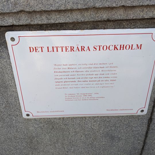 Literary sign: Greene, Graham  "De skeppsbrutna"