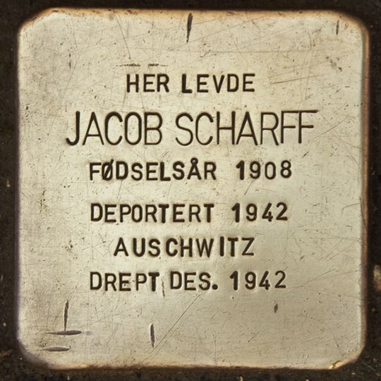 Stolperstein en memoria de Jacob Scharff