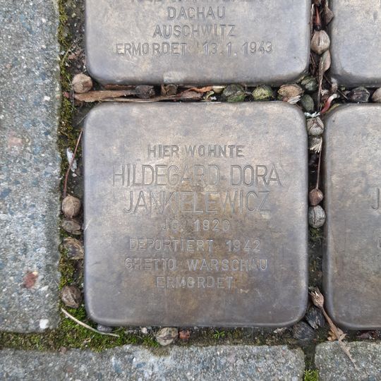 Stolperstein à la mémoire de Hildegard Dora Jankielewicz