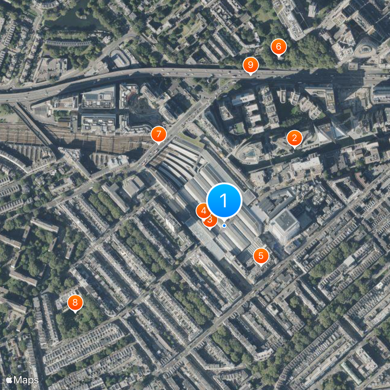 Bahnhof Paddington Karte