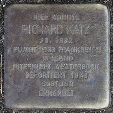 Stolperstein en memoria de Richard Katz