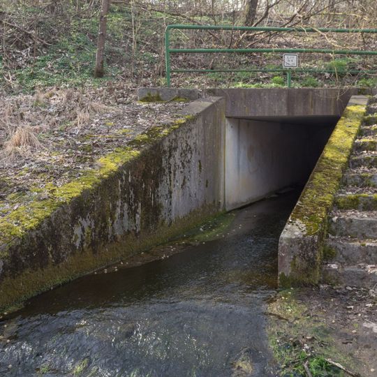 Bacheinleitung an der Brücke 'Hasenheide'