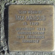 Stolperstein em memória de Max Marcus