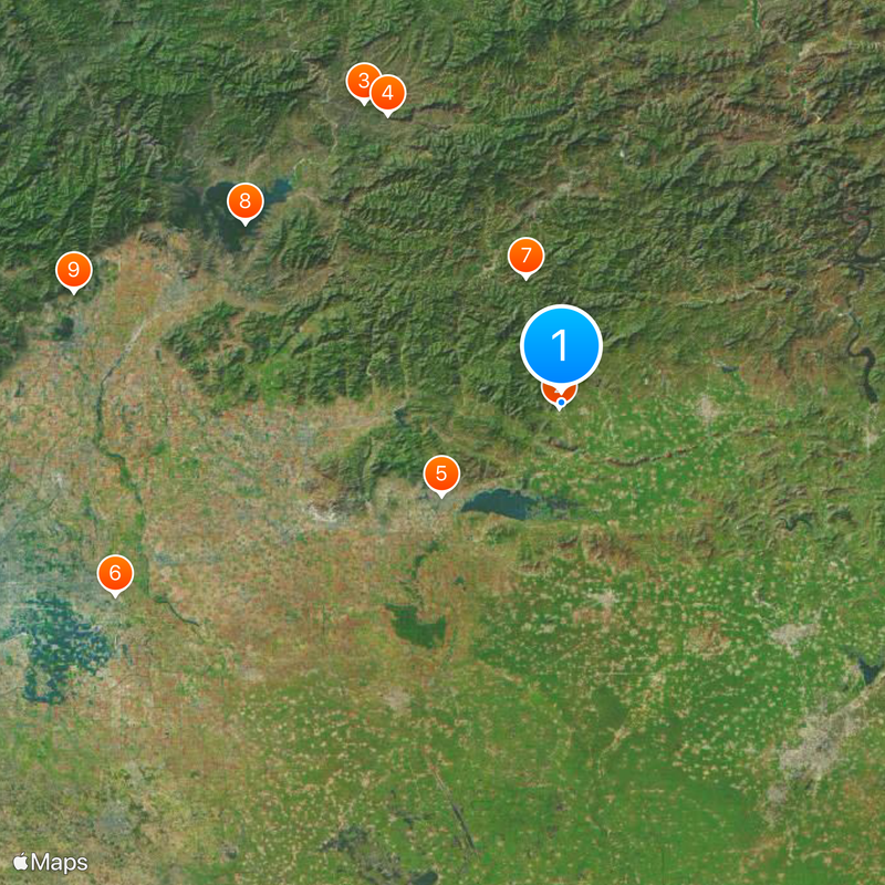 Eastern Qing Tombs Mapa