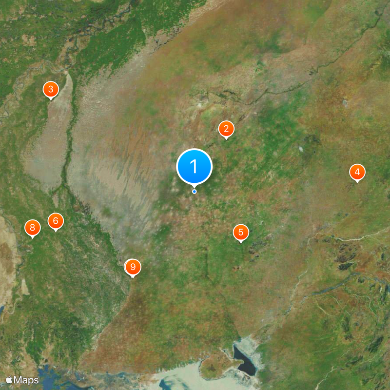 Desert National Park Mapa