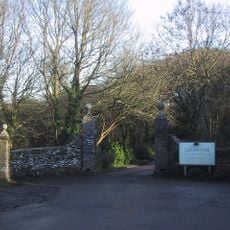 Two Pairs Of Gate Piers Adjoining South West And South East Of Langdon Court Hotel